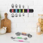 16-Piece Stainless Steel Measuring Cups and Spoons Set