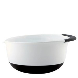 OXO Good Grips 5-Quart Mixing Bowl, White/Black