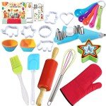 Kids Baking Set with Apron, Chef Hat, and Recipes