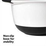 OXO Good Grips 5-Quart Mixing Bowl, White/Black