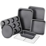 7-Piece Nonstick Bakeware Set with Pans and Rack