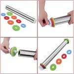 Adjustable Stainless Steel Rolling Pin & Silicone Mat Set