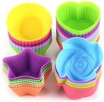 Colorful Silicone Cupcake Liners - 24 Reusable Molds