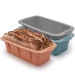 3-Pack Silicone Bread Loaf Pans Set