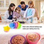 Colorful Silicone Cupcake Liners - 24 Reusable Molds
