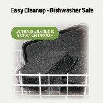 Granitestone Black 6-Piece Stackable Bakeware Set