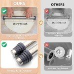 Adjustable Non-Stick Rolling Pin with Thickness Rings