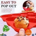 Walfos Non-Stick Silicone Muffin Pan - 12 Cups