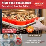 Walfos Non-Stick Silicone Muffin Pan - 12 Cups