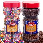 Rainbow & Chocolate Sprinkles Bundle Pack - 10 oz