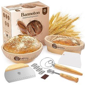 Round and Oval Banneton Proofing Baskets Set