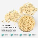 Ivory Edible Sugar Pearls for Cake Decorating