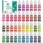 36 Color Liquid Food Coloring Set for Baking