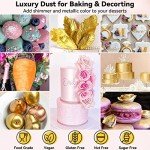 Luster Dust Edible Glitter Set - 4 Colors