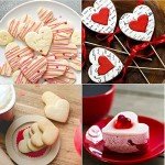 Valentine's Day Heart Cookie Stencil Set - 20 Pcs