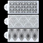3-Pack Floral Cake Decorating Stencils and Molds