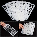 16-Piece Floral Cake Stencil Set for Decorating