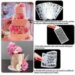16PCS Cake Stencils for Buttercream and Fondant