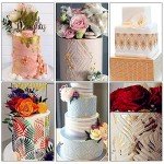 3-Pack Floral Cake Decorating Stencils and Molds