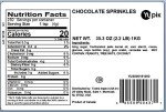 Yupik Low-Sugar Chocolate Sprinkles for Baking