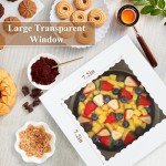 10" White Cake Boxes with Windows - 10 Pack