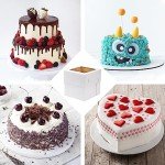 6 Pack Tall Cake Boxes with Cake Boards