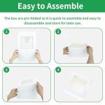 30PCS White Cake Boxes with Clear Window