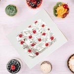 30PCS White Cake Boxes with Clear Window
