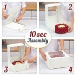 Premium Cake Boxes and Boards Set - 12 Pack
