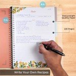 SwiftCube Recipe Journal with Conversion Chart Magnet