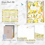 SwiftCube Recipe Journal with Conversion Chart Magnet