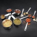11-Piece Stainless Steel Measuring Spoons & Cups Set