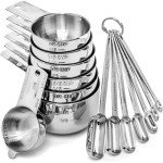 Hudson Essentials 14-Piece Stainless Steel Measuring Set