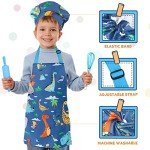 Dinosaur-Themed Kids Baking Set with Apron & Hat