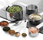 10-Piece Stainless Steel Measuring Cups & Spoons Set