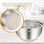 Wildone 5-Piece Stainless Steel Mixing Bowls Set