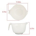 Glad 3 Quart Mixing Bowl with Handle and Spout