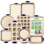 10-Piece Nonstick Bakeware Set with Silicone Handles