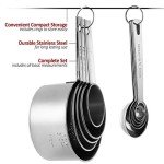 10-Piece Stainless Steel Measuring Cups & Spoons Set