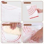 Wooden French Rolling Pin with Silicone Mat Set