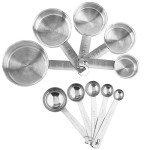 10-Piece Stainless Steel Measuring Cups & Spoons Set