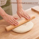 Wooden Rolling Pin for Baking & Dough Rolling