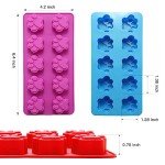 6-Pack Silicone Puppy Paw and Bone Molds
