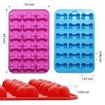 6-Pack Silicone Puppy Paw and Bone Molds