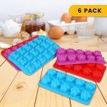6-Pack Silicone Puppy Paw and Bone Molds