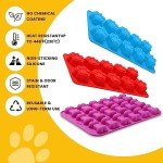 6-Pack Silicone Puppy Paw and Bone Molds