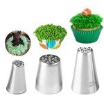 3-Piece Stainless Steel Piping Tips Set for Baking