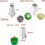 3-Piece Stainless Steel Piping Tips Set for Baking