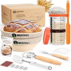 Complete Sourdough Baking Starter Kit with Tools