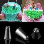 3-Piece Stainless Steel Piping Tips Set for Baking